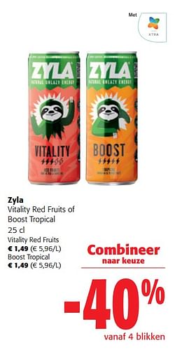 Zyla vitality red fruits of boost tropical