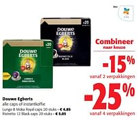 Promoties Douwe egberts alle caps of instantkoffie - Douwe Egberts - Geldig van 11/09/2024 tot 24/09/2024 bij Colruyt