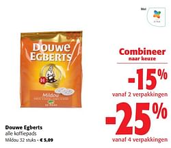 Douwe egberts koffiepads mildou