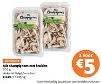 Mix champignons met kruiden-Huismerk - Colruyt