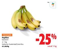 Promoties Papillon bananen - Papillon - Geldig van 11/09/2024 tot 24/09/2024 bij Colruyt