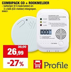 Combipack co + rookmelder