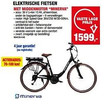 Elektrische fietsen met middenmotor minerva-Minerva