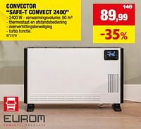 Eurom convector safe-t convect 2400-Eurom