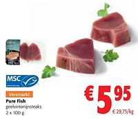 Pure fish geelvintonijnsteaks-Pure Fish