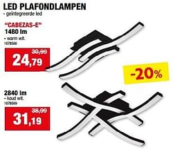 Led plafondlampen cabezas-e