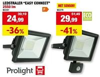 Promoties Ledstraler easy connect - Prolight - Geldig van 11/09/2024 tot 22/09/2024 bij Hubo