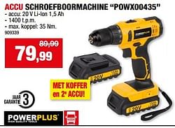 Powerplus accu schroefboormachine powx00435