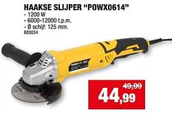 Powerplus haakse slijper powx0614