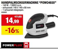 Powerplus handpalmschuurmachine powc4020-Powerplus