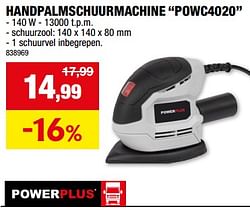 Powerplus handpalmschuurmachine powc4020