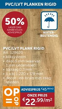 Pvc-lvt plank rigid-Huismerk - Zelfbouwmarkt