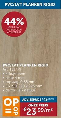 Pvc-lvt planken rigid-Huismerk - Zelfbouwmarkt