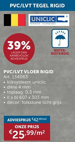 Pvc-lvt vloer rigid