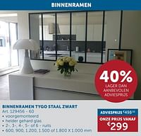 Promoties Binnenramen tygo staal zwart - Huismerk - Zelfbouwmarkt - Geldig van 17/09/2024 tot 14/10/2024 bij Zelfbouwmarkt