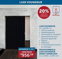 Luxe vouwdeur