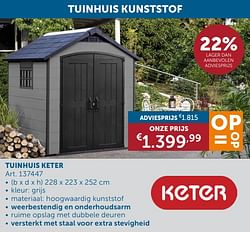 Tuinhuis keter