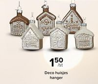 Deco huisjes hanger-Huismerk - Euroshop