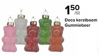 Promoties Deco kerstboom gummiebeer - Huismerk - Euroshop - Geldig van 10/09/2024 tot 31/12/2024 bij Euro Shop