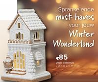 Deco winterhuis-Huismerk - Euroshop