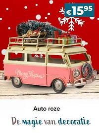 Decoratie auto roze-Huismerk - Euroshop