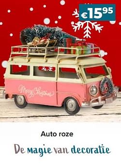 Decoratie auto roze