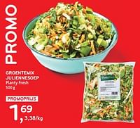 Groentemix juliennesoep planty fresh-Huismerk - Alvo