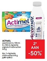 Promoties Actimel big bottle multivruchten - Danone - Geldig van 11/09/2024 tot 24/09/2024 bij Alvo