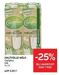 Halfvolle melk campina-Campina