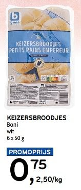 Keizersbroodjes boni-Boni