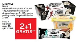 Lindahls nestlé pro+snack cacao