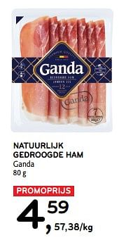 Natuurlijk gedroogde ham ganda-Ganda