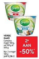 Promoties Verse kaas campina mager - Campina - Geldig van 11/09/2024 tot 24/09/2024 bij Alvo