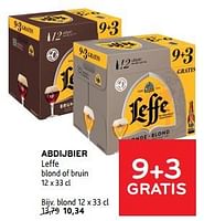 Promoties Abdijbier leffe blond - Leffe - Geldig van 11/09/2024 tot 24/09/2024 bij Alvo