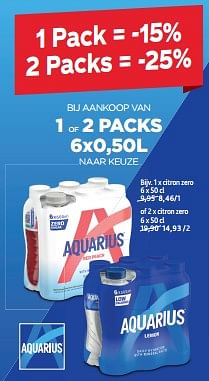 Promoties Aquarius citron zero - Aquarius - Geldig van 11/09/2024 tot 24/09/2024 bij Alvo