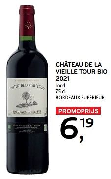 Château de la vieille tour bio 2021 rood