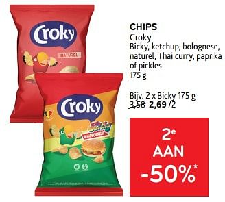 Promoties Chips croky bicky - Croky - Geldig van 11/09/2024 tot 24/09/2024 bij Alvo