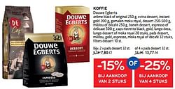 Koffie douwe egberts pads dessert