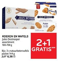 Natuurboterwafels pocket-Jules Destrooper