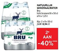 Natuurlijk mineraalwater bru-Bru