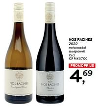 Nos racines 2022 merlot rood of sauvignon wit-Rode wijnen