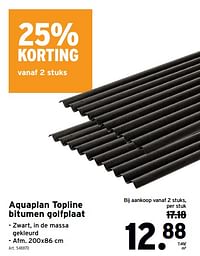 Aquaplan topline bitumen golfplaat-Aquaplan