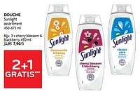 Promoties Douche sunlight cherry blossom + blackberry - Sunlight - Geldig van 11/09/2024 tot 24/09/2024 bij Alvo