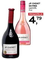 Promoties Jp. chenet so free rosé - Rosé wijnen - Geldig van 11/09/2024 tot 24/09/2024 bij Alvo