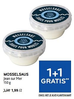 Mosselsaus jean sur mer