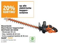 Black+decker heggenschaar behts401-qs-Black & Decker