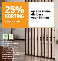 Roomdivider set opti-Huismerk - Gamma