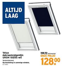 Velux dakraamrolgordijn uk04 1025s wit-Velux