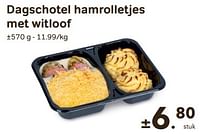 Dagschotel hamrolletjes met witloof-Huismerk - Bon