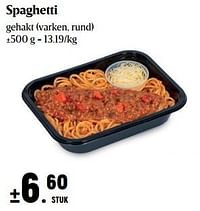 Spaghetti gehakt varken, rund-Huismerk - Buurtslagers